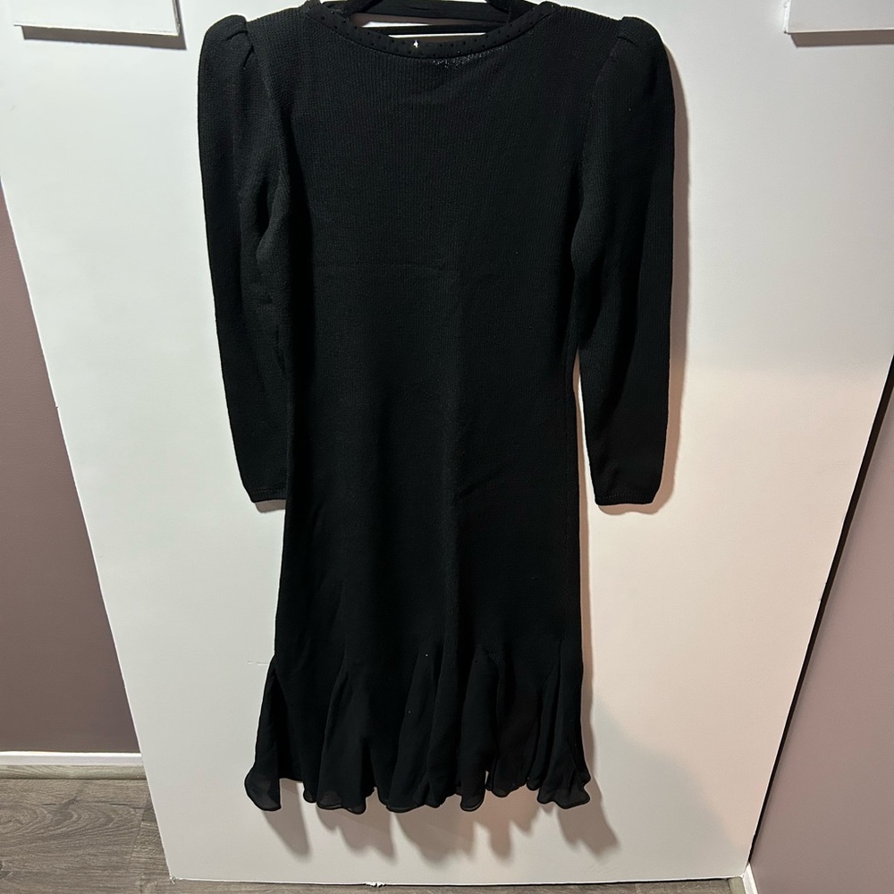 St. John Santana Knit Elegant Black Women's Dress 6